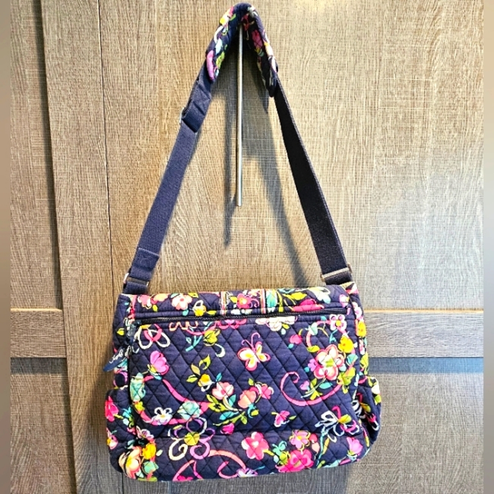 Vera Bradley Ribbons (Retired) Quilted Floral Shoulder Bag